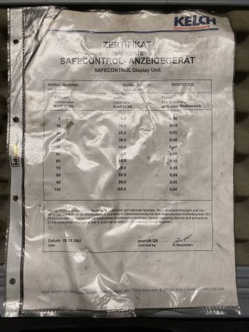 893921-8 Drawbar tester