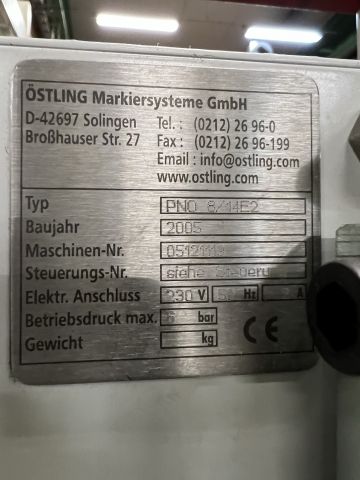779711-4 Marking machine Pinmark from Östling PNO 8 / 14E2 -2005