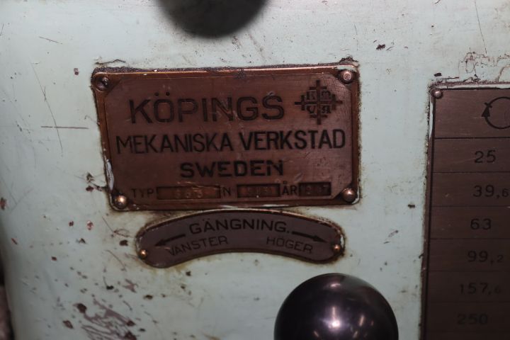 894079-10 Lathe model S8 from Köping's Mechanical Workshop including tools