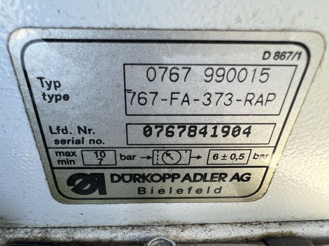 779718-12 Industrial sewing machine Durkopp Adler 767 with Variocontrol 820