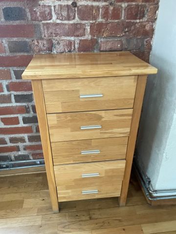 877298-2 Side benches / Chests of drawers in wood 2 pcs