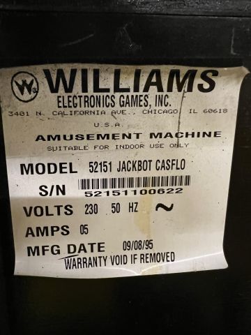 895134-7 Pinball Jackbot -1995
