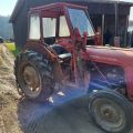 896340-3 Massey Ferguson 35 Tractor with front loader and spring harrow