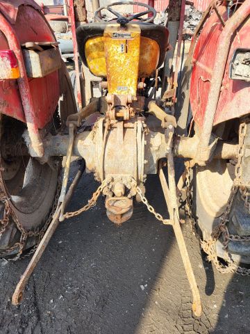 896340-11 Massey Ferguson 35 Tractor with front loader and spring harrow