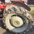 896340-13 Massey Ferguson 35 Tractor with front loader and spring harrow