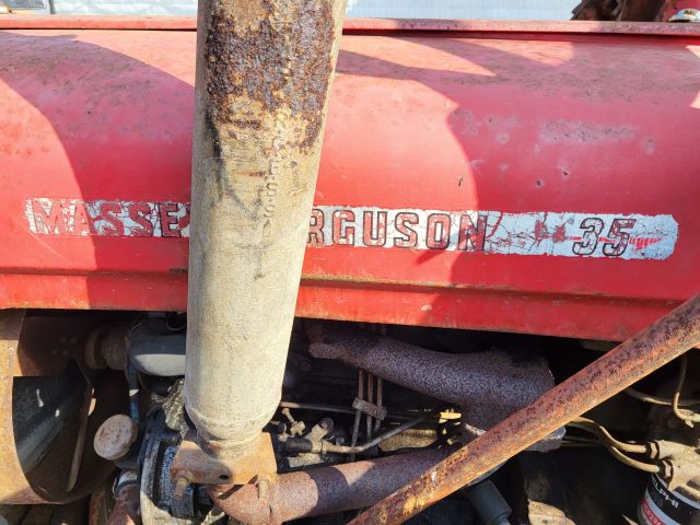 896340-17 Massey Ferguson 35 Tractor with front loader and spring harrow