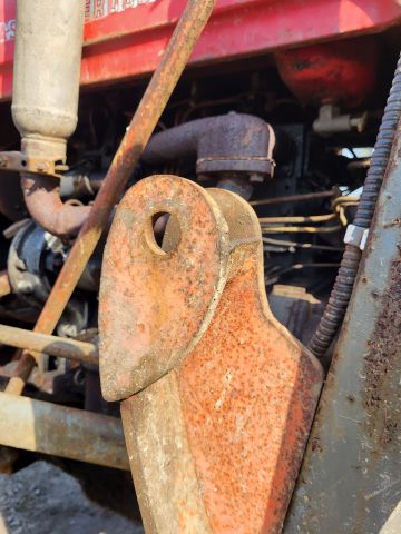 896340-18 Massey Ferguson 35 Tractor with front loader and spring harrow