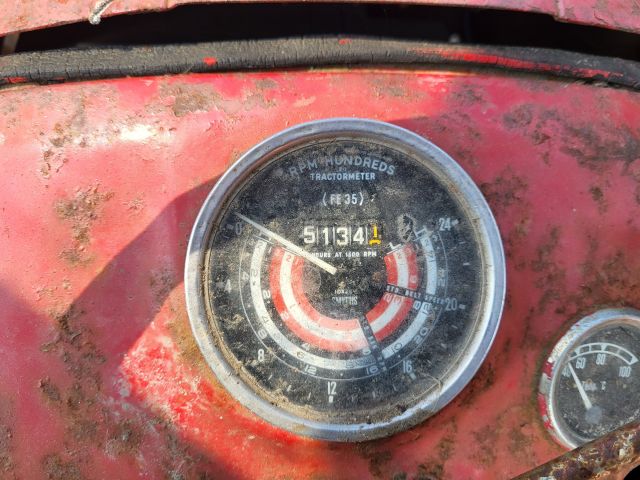 896340-27 Massey Ferguson 35 Tractor with front loader and spring harrow