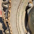 896340-38 Massey Ferguson 35 Tractor with front loader and spring harrow