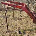 896340-40 Massey Ferguson 35 Tractor with front loader and spring harrow