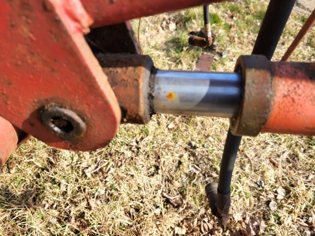 896340-48 Massey Ferguson 35 Tractor with front loader and spring harrow