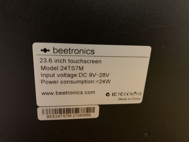 810198-3 Cash register computer with touch screen Beetronics 24 "
