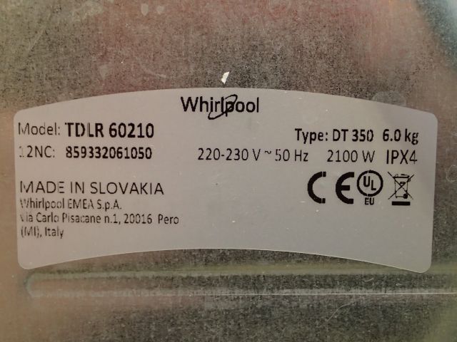 861621-16 Washing machine top fed 6 kg