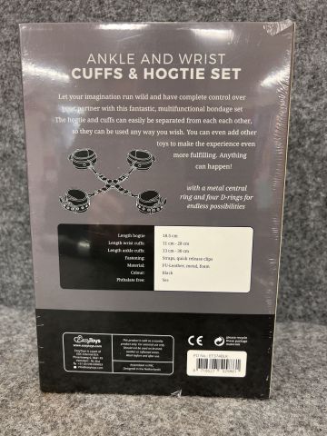 900435-3 Adult Toys, Bondage Set, Cuffs & Hogtie