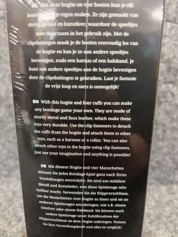 900435-4 Adult Toys, Bondage Set, Cuffs & Hogtie