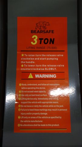 883270-6 Domkraft 3 Ton