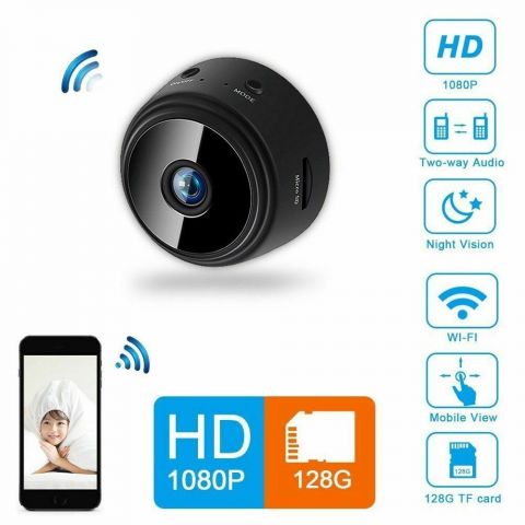 900901-12 3 mini surveillance camera, Wifi, 1080P, DVR, Remote control, Night vision- free shipping