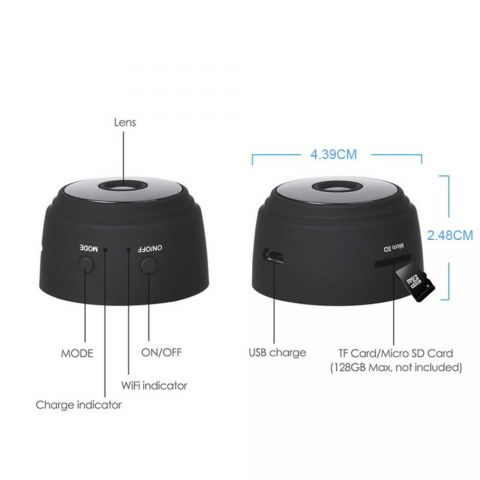 900901-28 3 mini surveillance camera, Wifi, 1080P, DVR, Remote control, Night vision- free shipping