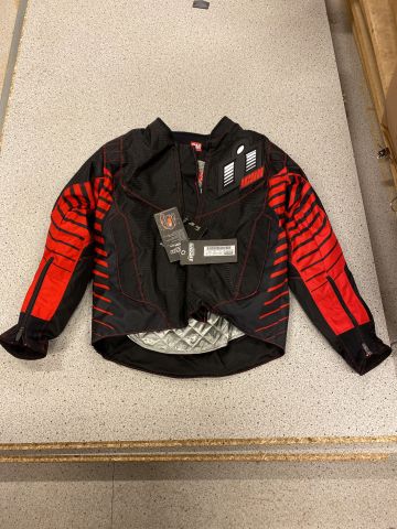 901203-1 Motorcycle jacket with Brand Icon Model wireform red Size sm - Shipping included