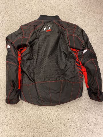 901203-4 Motorcycle jacket with Brand Icon Model wireform red Size sm - Shipping included