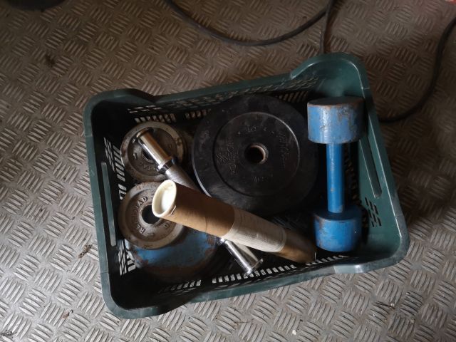 880401-2 Weights dumbbells exercise bench barbell