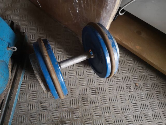 880401-6 Weights dumbbells exercise bench barbell