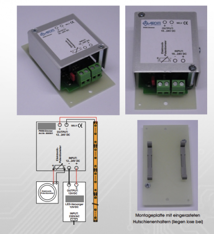 902118-5 5 pcs Arditi PWM-Dimmer 12-24V 1-10V / electric pot - Shipping included
