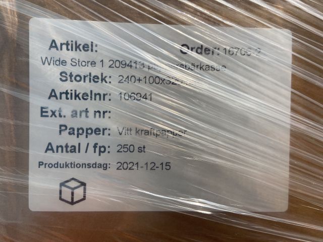 886024-8 Pappersbärkassar ca 8800 stycken