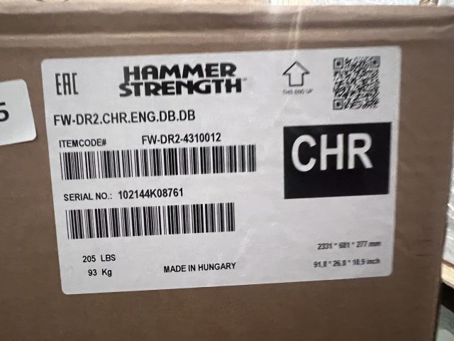 867935-2 Hammer Strength Two Tier Dumbbell Rack, 1 pc