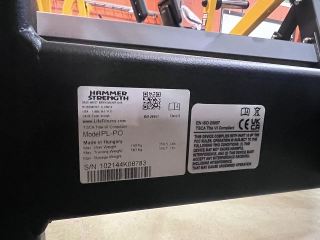 867896-3 Hammer Strength Plate Loaded Pullover