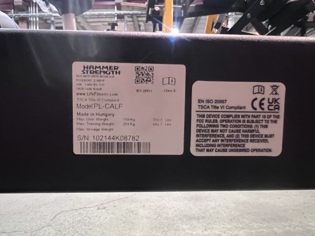 867900-2 Hammer Strength Plate Loaded Seated Calf Raise