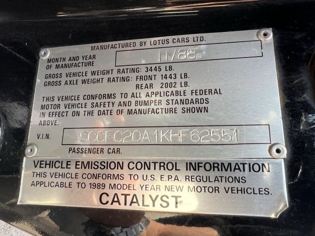 895191-30 Lotus Esprit Turbo USA model - 1989