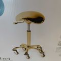 888617-4 Saddle chair Sibel Rollercoaster Gold
