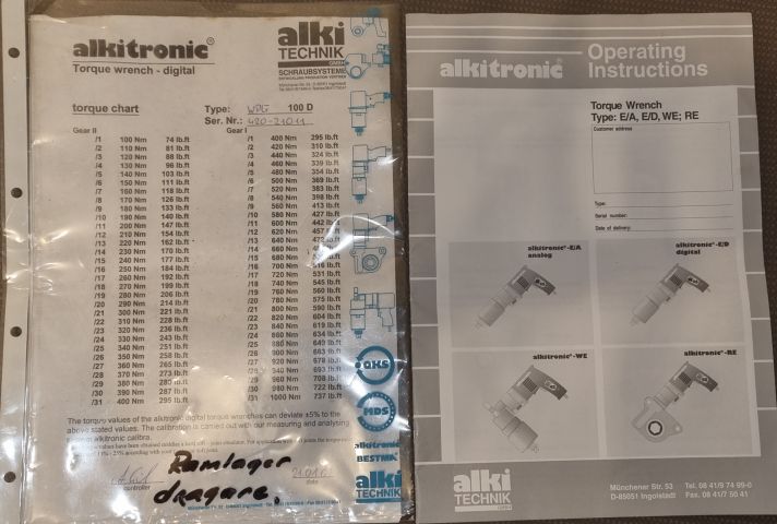 903668-7 High torque tractor Alkitronic WPG 100 D