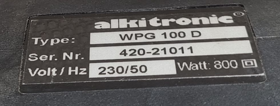 903668-6 High torque tractor Alkitronic WPG 100 D