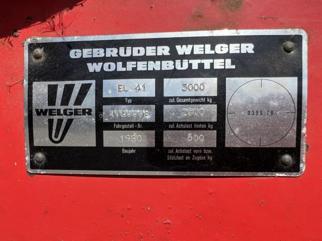 895242-29 Self loading wagons Welger EL 41 -1980