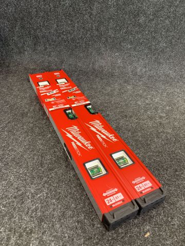904219-1 2 spirit levels Milwaukee Redstick Backbone 61 cm