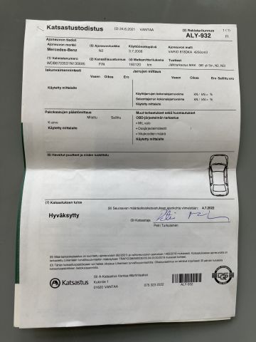 904409-115 Mercedes-Benz Vario 818DKA (2008) - Ex-lähetysauto