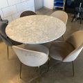 866569-1 Marble table with chairs. Mio