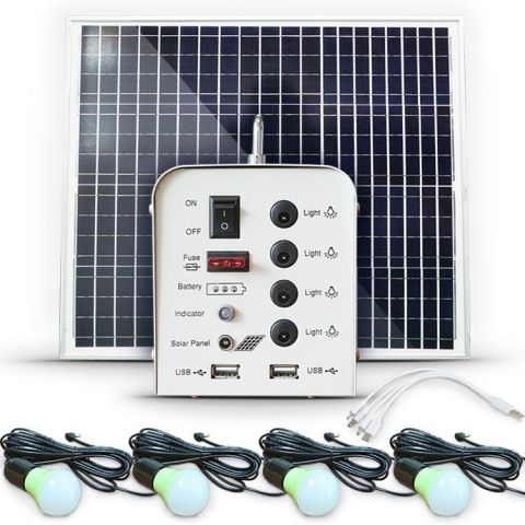 905597-1 Solar-powered powerbank of 150 watts with lighting & USB