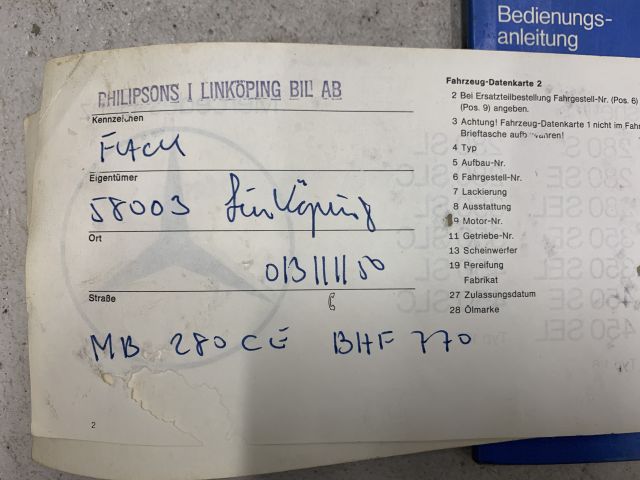 905081-77 Mercedes-Benz 280 CE - 1977