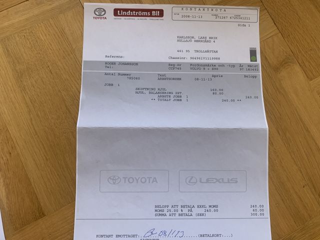 905083-77 Volvo S90 - 1997