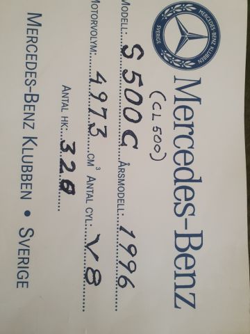 905895-10 Mercedes-Benz S500 Coupe - 1996