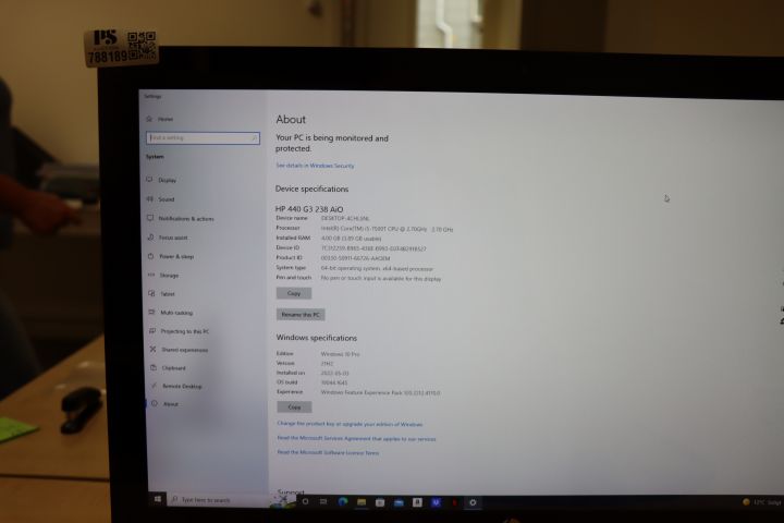 788189-5 Computer HP 440 G3 238 AIO