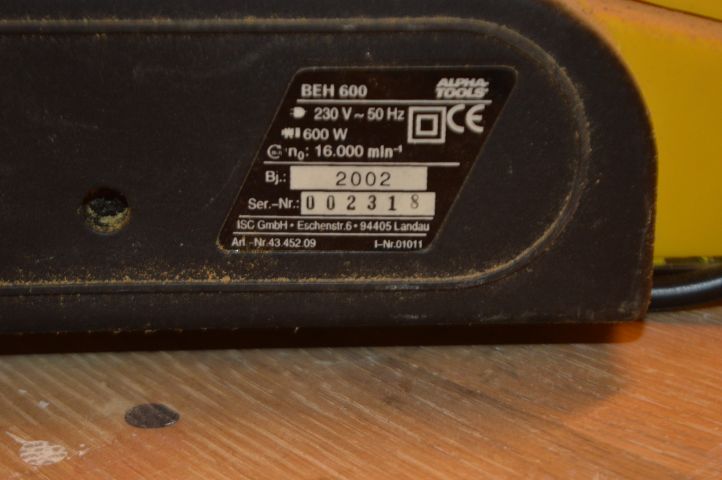 880418-6 Elhyvel Alpha Tools BEH 600