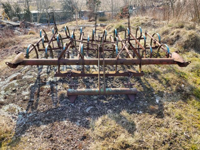 896340-49 Massey Ferguson 35 Tractor with front loader and spring harrow
