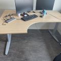 828965-13 Electric desk with office chair and furniture