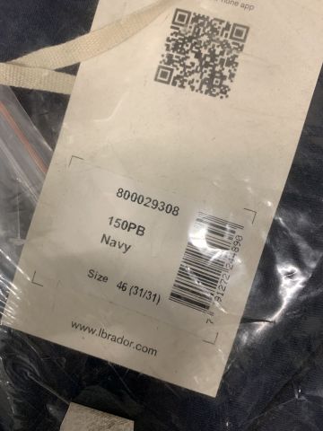 908376-2 7st Arbetsbyxor L.brador 150PB, Blå, Strl 46 (31/31)