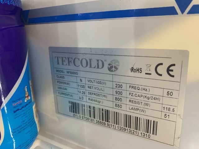 908071-4 Double glass refrigerator Tefcold NF5000G