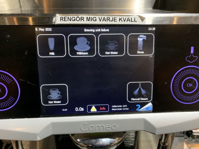 907891-6 Coffee machine Eversys Cameo C2M